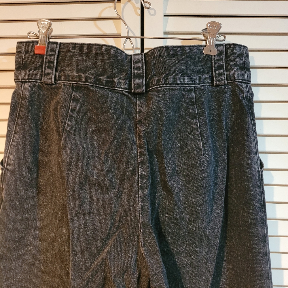 High rise, wide leg, Rachel Comey Elio denim trousers in washed black - Picture 7 of 10